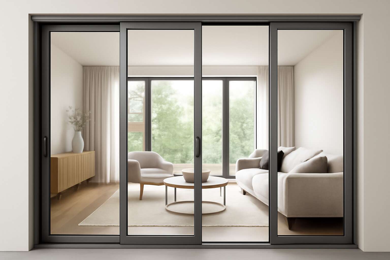 aluminium door design for living room
