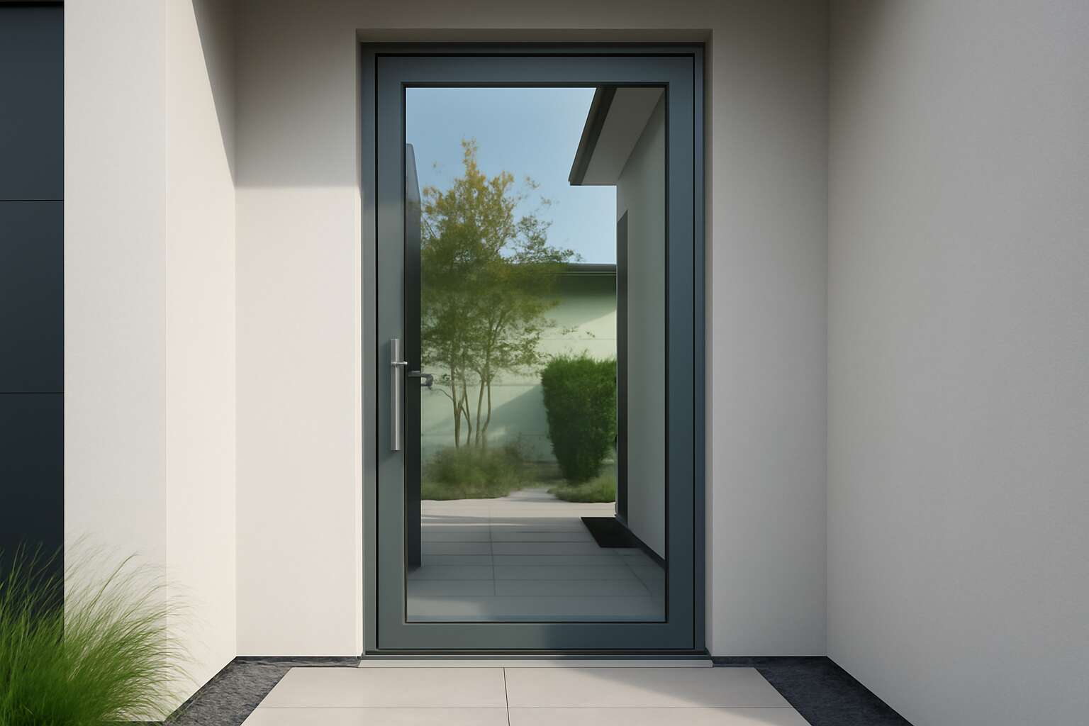 aluminium door design with glass
