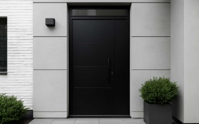 Sleek and Stylish: Transform Your Entryway with the Modern Appeal of an Aluminium Door Black