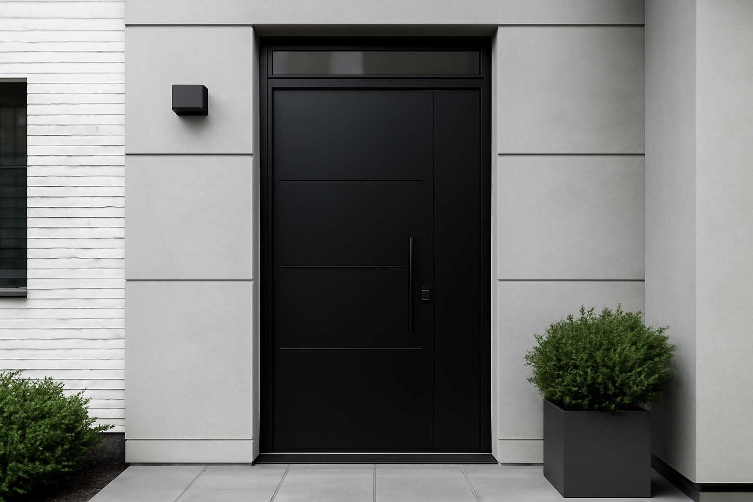 aluminium door black