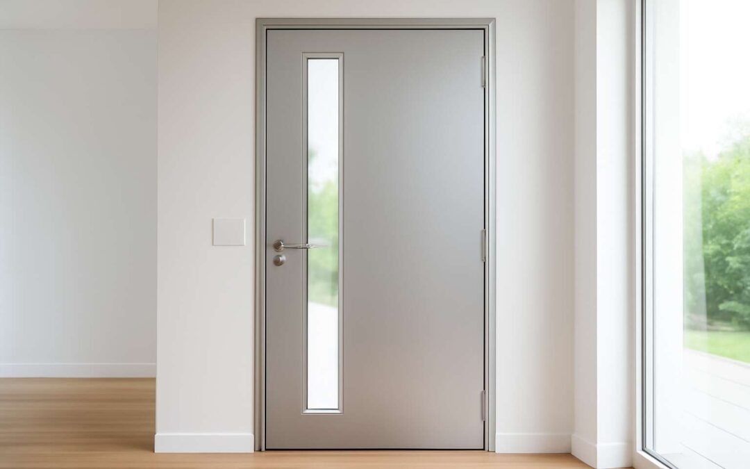 Upgrade your entrance with an aluminium door with frame that blends style and durability.