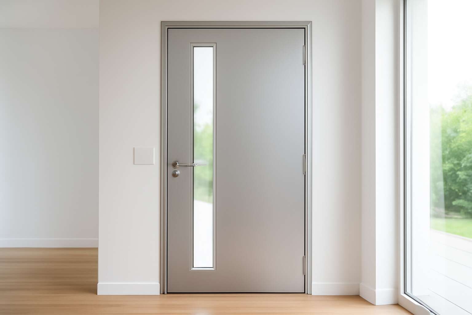 aluminium door with frame