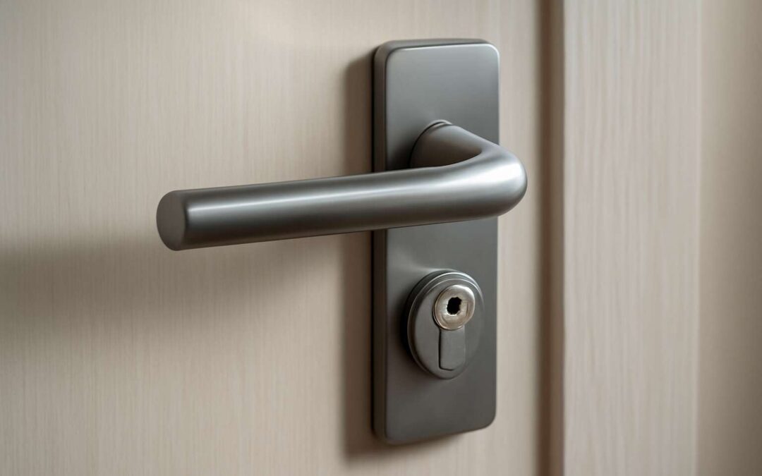 Premium aluminium door handle with lock: sleek, secure entry for modern homes