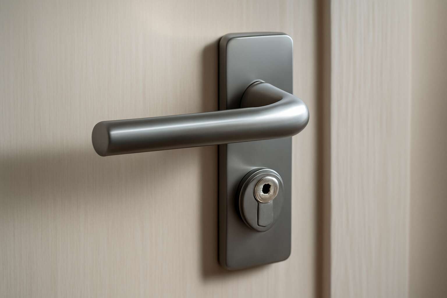 aluminium door handle with lock