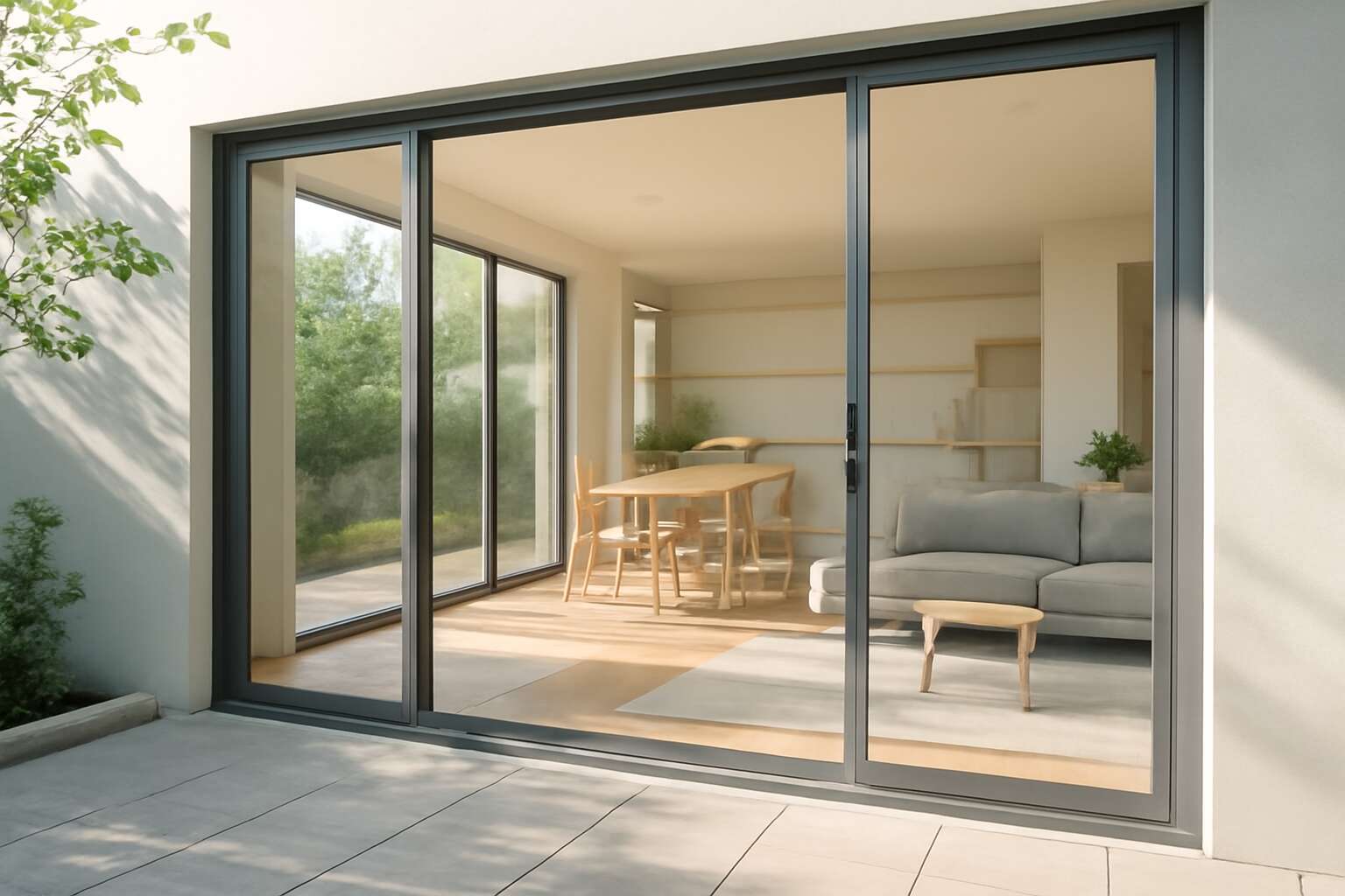 aluminium door sliding