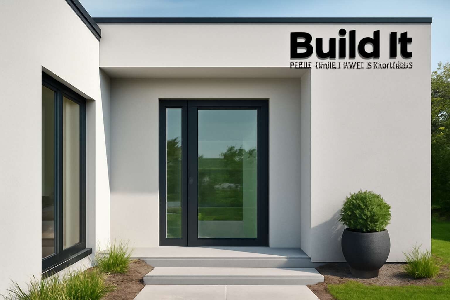 aluminium door at build it