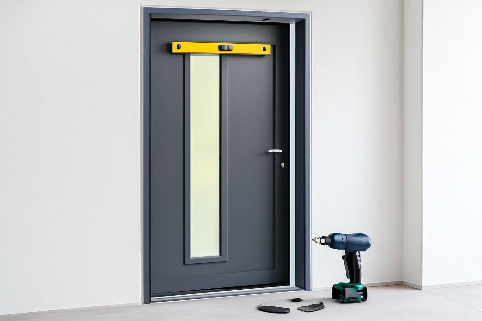 how to install aluminium door